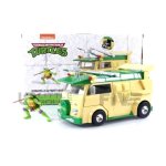 Voiture miniature de collection - party wagon - �chelle 1 / 24 - tortues ninja - inclus figurine donatello ...