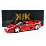 Voiture miniature de collection - kk scale models - ferrari f50 cabriolet - 1995 - rouge - 1 / 18