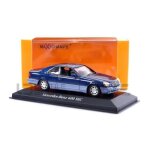 Voiture miniature de collection - maxichamps 1 / 43 - mercedes - benz 600 sec coupe - blanc et bleu