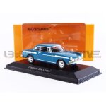 Voiture miniature de collection - maxichamps 1 / 43 - peugeot 404 coupe - blue