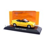 Voiture miniature de collection - maxichamps 1 / 43 - renault 19 cabriolet - jaune