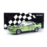 Voiture miniature de collection - minichamps 1 / 18 - bmw 3. 0 csl - 1973 - green