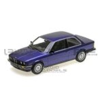 Voiture miniature de collection - minichamps 1 / 18 - bmw 323i (e30) - blanc et bleu - 1982
