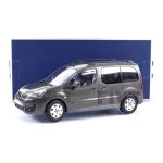 Voiture miniature de collection - norev 1 / 18 - peugeot partner - moka brown - blanc