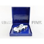 Voiture miniature de collection - norev 1 / 43 - alpine vision gran turismo coffret - blanc / bleu