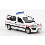 Voiture miniature de collection - norev 1 / 43 - citroen berlingo police municipale - 2004 - blanc - ...