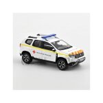 Voiture miniature de collection - norev - dacia duster ambulance vltt 77 - 1 / 43 - blanc - 2020