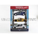 Voiture miniature de collection - norev 1 / 43 - ford lot fiesta - citroen c - elysee - rs 01 - blue ...