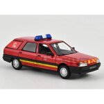 Voiture miniature de collection - norev 1 / 43 - renault 21 nevada pompiers - red - 1991