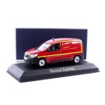 Voiture miniature de collection - norev - renault express pompiers - 1 / 43 - rouge / blanc - 2021