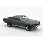 Voiture miniature de collection - norev - ford mustang gt fastback - 1968 - vert - 1 / 43