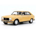 Voiture miniature de collection - peugeot 304 s coup� 1972 - jaune - �chelle 1 / 18 - r�sine mont�