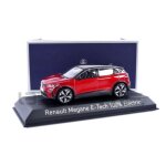 Voiture miniature de collection - renault - megane e - tech electric - norev 1 / 43 - flame red / black ...