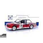 Voiture miniature de collection - solido - bmw e30 m3 - belgium procar 1993 - 1 / 18 - blanc / rouge ...