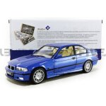 Voiture miniature - solido - bmw m3 e36 - couleur blue - �chelle 1 / 18 - collection