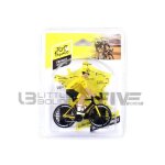 Voiture miniature de collection - solido - 1 / 18 - cycliste tour de france 2022 - jaune / noir