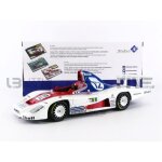 Voiture miniature de collection - solido 1 / 18 - porsche 936 - le mans 1979 - blanc / rouge