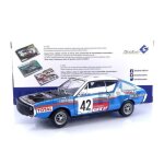 Voiture miniature de collection - solido 1 / 18 - renault 17 - rallye abidjan nice 1976 - blue - 1803706 ...