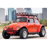 Voiture miniature de collection - solido 1 / 18 - volkswagen beetle baja - 1976 - red