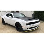 Voiture miniature de collection - solido - dodge challenger demon - 2018 - blanc - 1 / 43