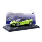 Voiture miniature de collection - solido - mclaren 765lt - 2020 - green metallic - 1 / 43