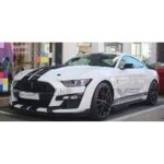 Voiture miniature de collection - solido - shelby mustang gt500 - 1 / 43 - blanc / noir - 2020