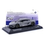Voiture miniature de collection - solido - koenigsegg gemera - blanc / grey