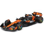 Voiture miniature f1 - burago - mclaren mcl39 (oscar piastri) - �chelle 1:43 - papaye / noire - m�tal ...