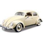 Voiture miniature volkswagen coccinelle kafer beetle 1955 beige à léchelle 1 / 18ème - bburago Voiture miniature volkswagen coccinelle kafer beetle 1955 beige à léchelle 1 / 18ème - bburago