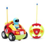 Voiture radiocommandee avec musique et lumires voiture telecommand 2 ans avec 2 poupes jouet enfant ...