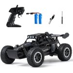 Voiture rc 1:16 monster truck led 20km / h tout - terrain cadeau gar�on 3 - 12 ans noir performance