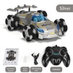 Voiture tlcommande rc - 4wd stunt car radiocommande 360 degrs tourn rotation tournante - rouge