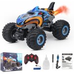 Voiture telecommande enfant tout - terrainrc monster truck chelle 1:16 jouet vhicule avec pulvrisation ...