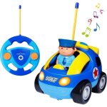 Voiture tlcommande rc camion de police / course jouet - bleu - pour enfants de 3 ans et plus