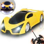Voiture t�l�command�e - rc - jaune - 1 / 16 �chelle - cadeaux pour gar�ons filles