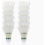 Volants de badminton - plume doie - 12pcs - haute �lasticit� - durabilit� - int�rieur / ext�rieur
