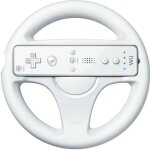 Volant de course mario pour jeux vido wii - nintendo - blanc