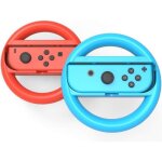 Volant x2 pour manette joy - con nintendo switch mario kart ergonomique lot de 2 (bleu - rouge)