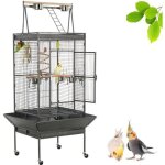Volière cage à oiseaux 81 x 76 x 174 cm cage perruches / cacatoès / perroquets / canaries - en métal ... Volière cage à oiseaux 81 x 76 x 174 cm cage perruches / cacatoès / perroquets / canaries - en métal ...