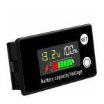Voltm�tre lcd - xvx - 8v - 100v - compatible plomb - acide lithium - double affichage - installation ...
