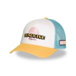 Von dutch casquette baseball trucker surf blanche jaune et bleu ciel
