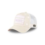 Vondutch casquette trucker star fille - trucker - filet rigide - beige blanc rose - visi�re arrondie