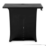 Vonyx dbe100 - table dj portable pupitre pliable 1m avec housses lycra et housse de transport - support ...