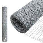 Vounot grillage  poule - acier galvanis - maille 13mm - 1x25m - filet de clture pour poulailler