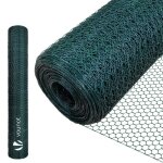 Vounot grillage a poule avec fils 13mm en pvc gaine vert 1x25m Vounot grillage a poule avec fils 13mm en pvc gaine vert 1x25m