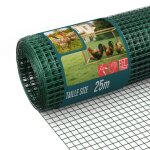 Vounot� grillage soud� plastifi� pvc rouleau 0. 5x25m vert - maille 13mm fil 0. 8mm - treillis et cl�ture ...