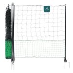 Vounot� kit filet � poules 12m avec piquets double pointes - cl�ture volaille avec porte d?acc�s - enclos ...