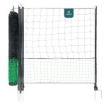 Vounot� kit filet � poules 30m avec piquets double pointes - cl�ture volaille avec porte d?acc�s - enclos ...