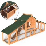 Vounot poulailler en bois xl avec pondoir et perchoir