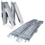 Vounot® lot de 2 rampe de chargement pliable 160cm en acier galvanisé - 400kg max - rampe daccès antidérapante ... Vounot® lot de 2 rampe de chargement pliable 160cm en acier galvanisé - 400kg max - rampe daccès antidérapante ...
